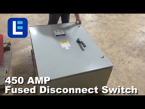 Fused Disconnect Switch, 450 Amp, 600V 3 Phase AC - Larson Electronics