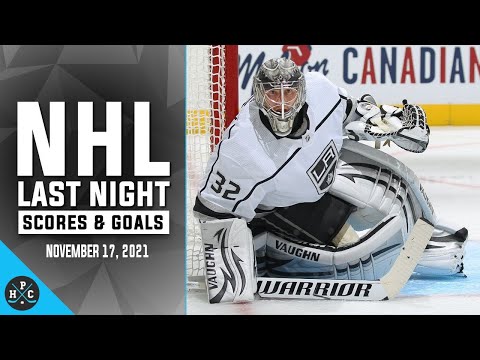 NHL Last Night: All 14 Goals and Scores on November 17, 2021