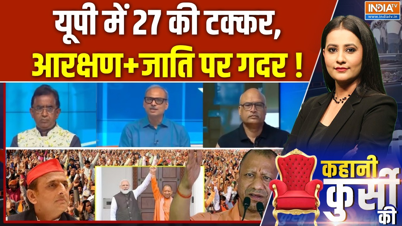 Kahani Kursi Ki Full Episode: यूपी में 27 की टक्कर, आरक्षण और जाति पर गदर ! UP