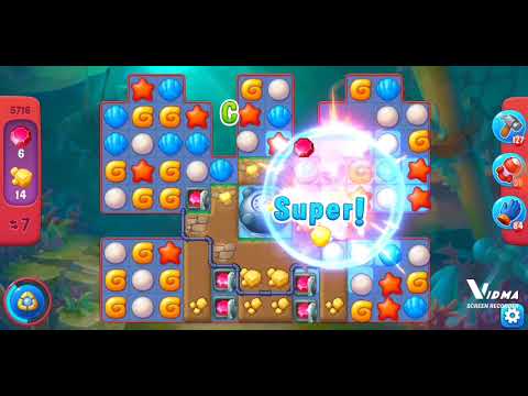 Fishdom. 5716 hard level no boosters and diamonds