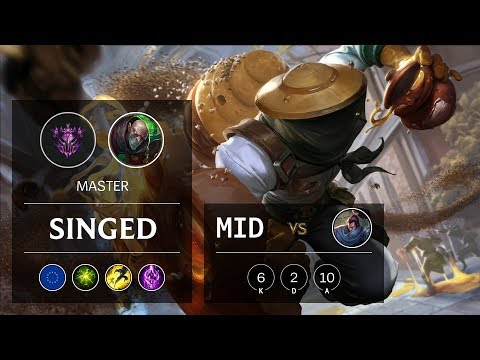 Singed Mid vs Yasuo - EUW Master Patch 9.20