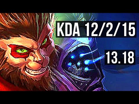 WUKONG vs JAX (TOP) | 12/2/15, 1.5M mastery, 700+ games, Dominating | KR Master | 13.18
