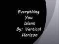 Vertical Horizon: Everything You Want (Lyrics) 