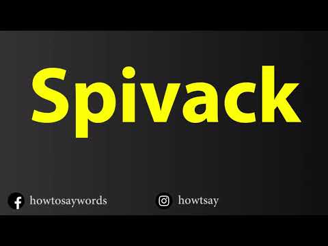 How To Pronounce Spivack