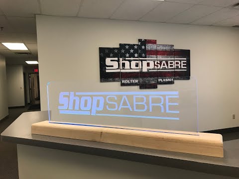 ShopSabre CNC PRO Series Acrylic LED Sign Projectvideo thumb