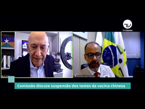 Comissão discute suspensão dos testes da vacina chinesa - 13/11/20