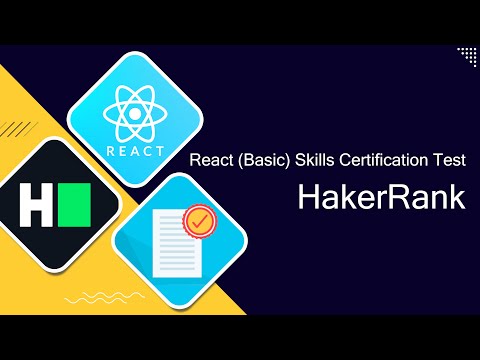 Hackerrank React Certification Solutions Hackerrank Certifications Solutions