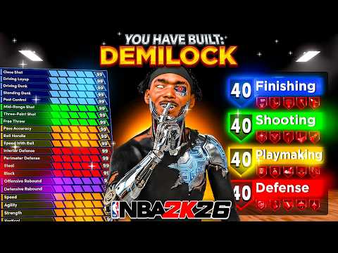 THE OFFICIAL BEST LOCKDOWN BUILD in NBA 2K26 is HERE! BEST 6'6 LOCK w/ BEST JUMPER, SIGS & MORE