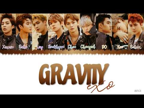 EXO (엑소) - 'GRAVITY' LYRICS [Color Coded Lyrics Eng/Rom/Han]