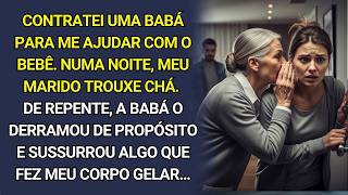 Meu marido me trouxe um chá, mas a babá o derramou de propósito. Um minuto depois, entendi o motivo…