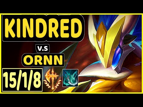 KIREI (KINDRED) vs ORNN - 15/1/8 KDA JUNGLE CHALLENGER GAMEPLAY - EUW