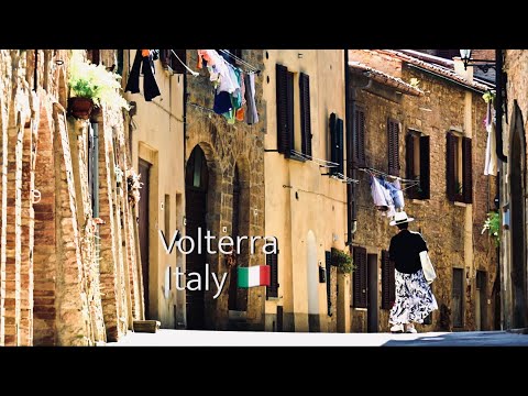 Timeless Hilltop Citadel. Volterra 4K🚶‍➡️tour. Italy.  #italywalkingtour   #tuscany