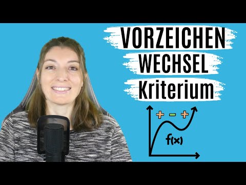 VORZEICHENWECHSEL Kriterium (HOCHPUNKT & TIEFPUNKT berechnen / EXTREMA bestimmen)