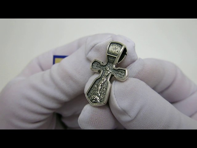 Срібний хрестик вкх140 Відео огляд