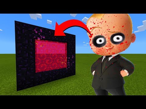 How To Make A Portal To The Cursed Boss Baby Dimension in Minecraft!