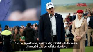Trump annuncia: «A nome degli Usa, eliminerò i dazi sul whisky irlandese», e la folla radunata su...