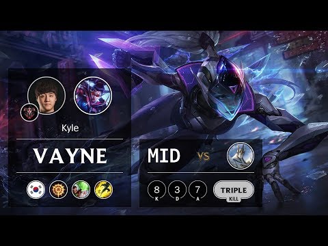 Vayne Mid vs Galio - KR Grandmaster Patch 9.9