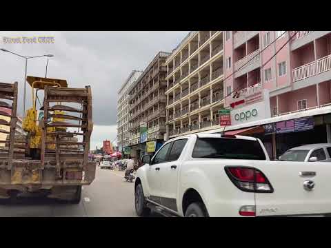Street food around factory in Cambodia