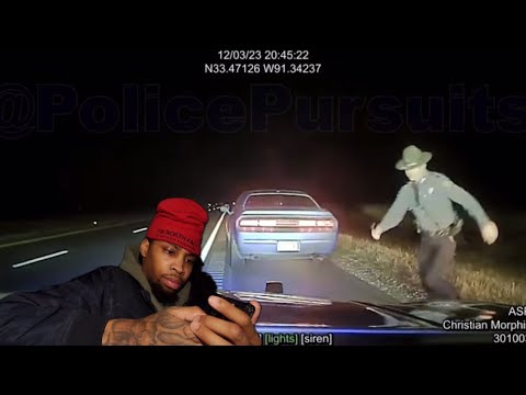 Dodge Challenger flees from traffic stop -HIGH SPEED PURSUIT ends in driver at 160mph Reaction Video