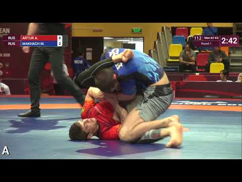 Round 1 Men - 62 kg: A. ARTUR (RUS) v. M. MAKHACH (RUS)