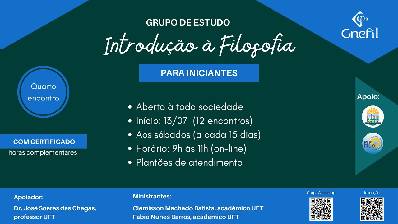 Introdução à Filosofia - Quarto Encontro