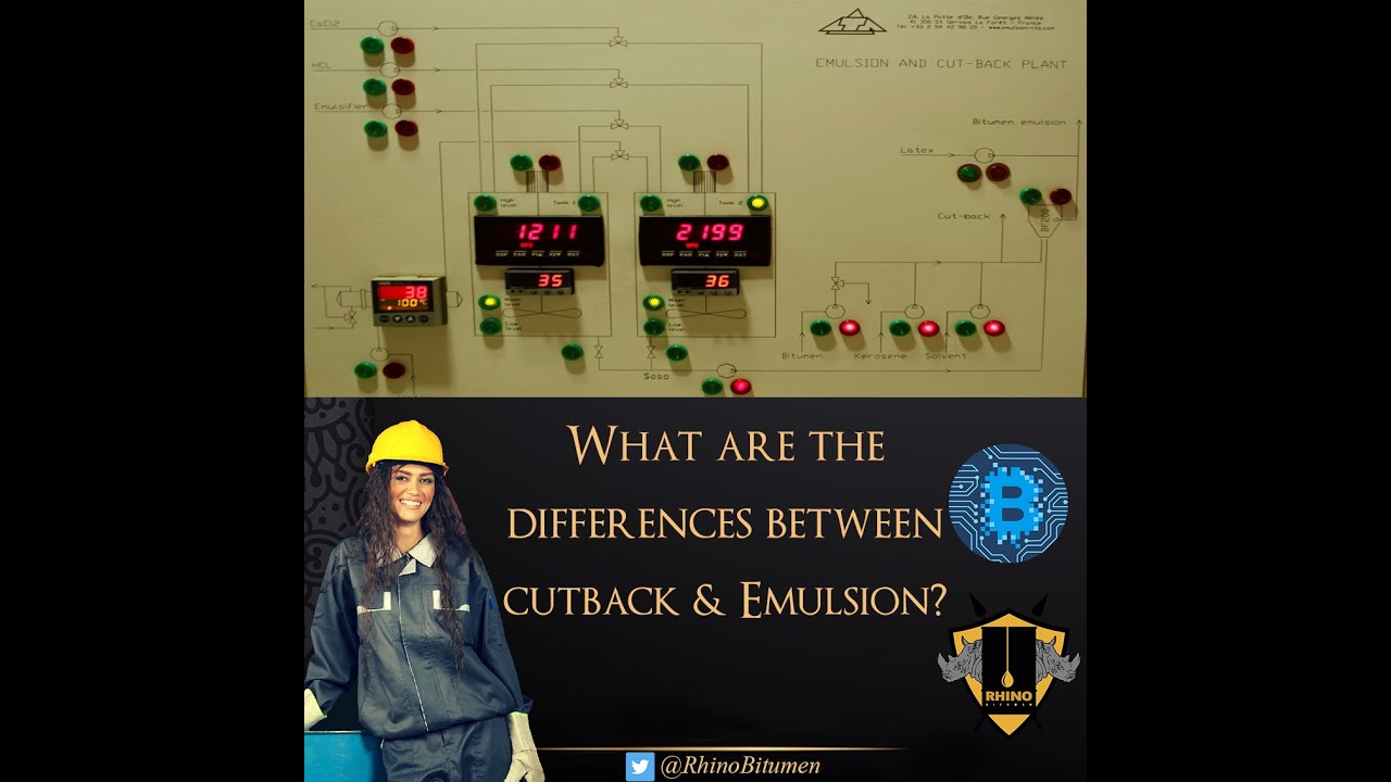 What is the difference between cutback bitumen and bitumen emulsion?