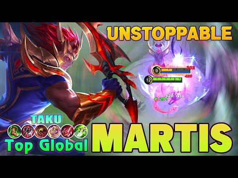 Offlane Martis MVP Gameplay! Top Global Martis by TAKU ~ Mobile Legends
