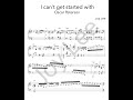 I can't get started with Oscar peterson Transcription/재즈피아노입시곡