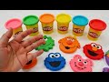 Create Sesame Street Characters With Play Doh Best Learn Colors Preschool Toddler Learning Video