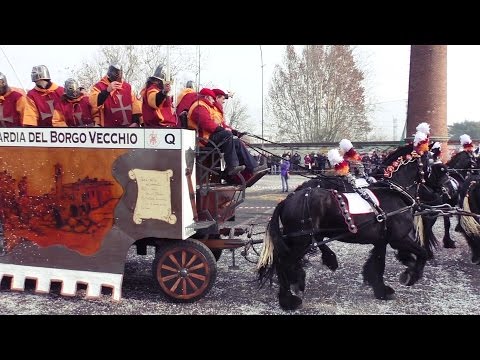 Il Corpo di Guardia del Borgo Vecchio carro da getto - Carnevale Ivrea 2016