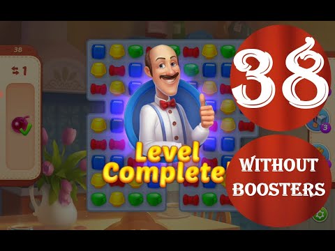 Homescapes Level 38 - [16 moves] [2022] [HD] solution of Level 38 Homescapes[No Boosters]