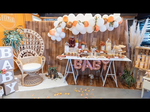 Baby Shower et Candy Bar Rose Gold