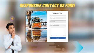 Responsive Contact Us Form with Html and Css | Html & Css Project 5