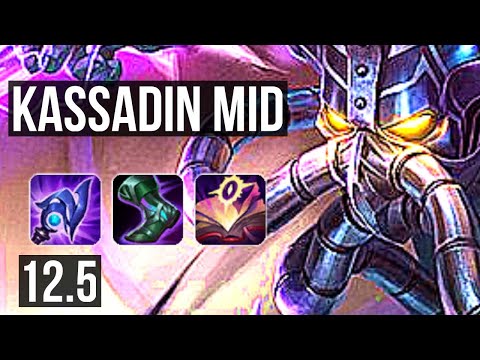 KASSADIN vs KATARINA (MID) | Rank 5 Kassadin, 11/1/3, 69% winrate, Legendary | BR Challenger | 12.5