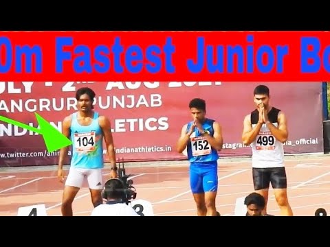100m Final Junior Boys U-20 In19th National Federation Cup Junior U20 Athletics Championship 2021