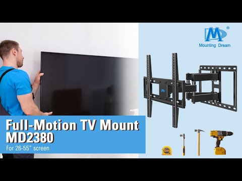 Wie montiert man eine TV Wandhalterung? - Anleitung der vollbewegliche TV Wandhalterung MD2380-021
