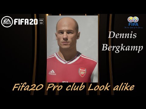 FIFA 20 Dennis Bergkamp Look alike in Arsenal // Fifa20 Pro club // Legends
