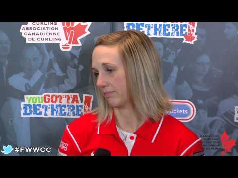 Media Scrum Draw 14 - 2014 Ford World Women's Curling Championship