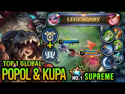 Supreme 1 Popol & Kupa!! Top 1 Global Popol And Kupa Best Build 2023 - Mobile Legends