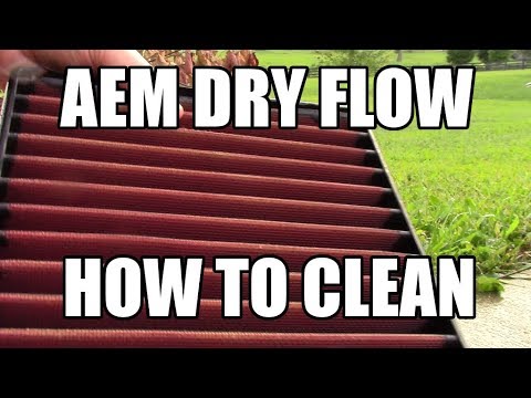 AEM Dry Flow Filter Cleaning - How To