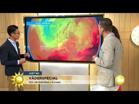 Stekhett i Europa - så varmt är det! - Nyhetsmorgon (TV4)