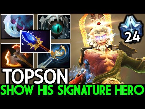 TOPSON [Monkey King] Show His Signature Hero Master MK Mid 7.22 Dota 2