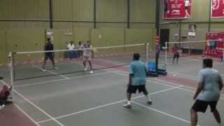 preview picture of video 'ABA Mugalivakkam - Internal badminton tournament - April 14th MD Finals.'