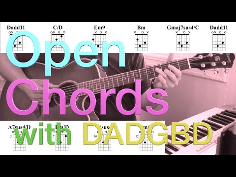 Open Chords with DADGBD tuning (Double Drop D)