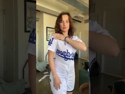 Sewing a baseball jersey into a dress