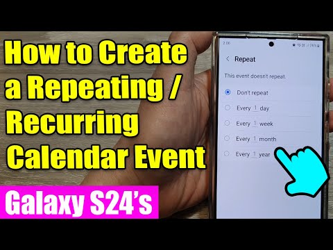 Galaxy S24/S24+/Ultra: How to Create a Repeating/Recurring Calendar Event 🔄📅