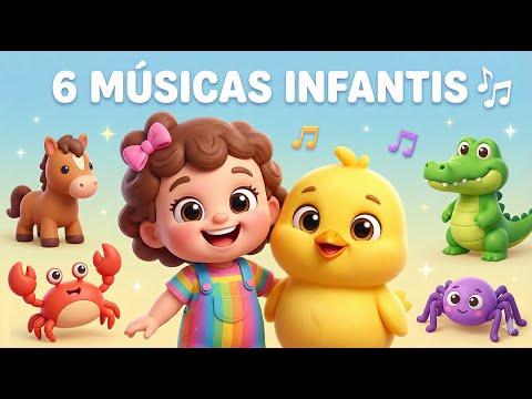 Cantigas de Roda | Músicas Infantis 🎶 | Pintinho Amarelinho, Caranguejo e Mais
