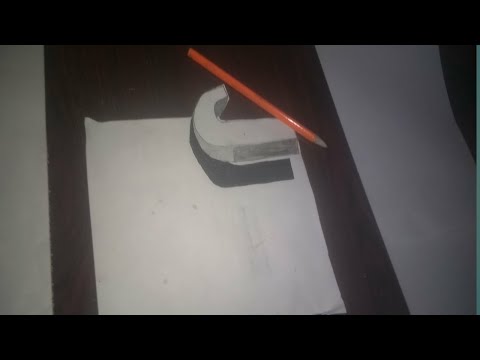 How  to draw 3D Floating Letter "J" very Easy