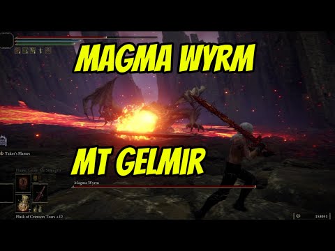 Magma Wyrm Mt Gelmir Location Guide (No Commentary)