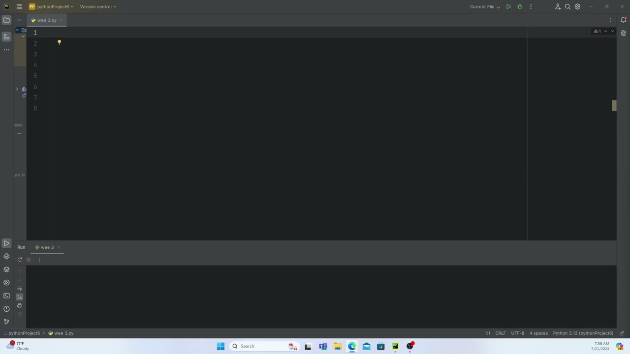 IT 140 week 2 second video Zybook on PyCharm SNHU